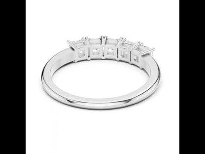18K Yellow Gold Princess Cut Diamond Stud Ring for Women | Wedding Jewellery | Pure Carat