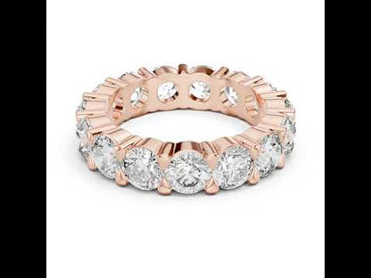 18K Rose Gold Round Lab-Grown Diamond Drop Ring for Women – Pure Carat