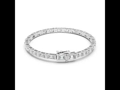 14K Yellow Gold Emerald Lab-Grown Diamond Bracelet for Women - Office Wear - Pure Carat