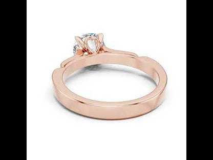 PureCarat 18K Yellow Gold Round Lab-Grown Diamond Women’s Ring