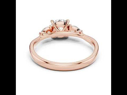 14K White Gold Pear & Oval Lab-Grown Diamond Ring for Women | Office Wear | Pure Carat