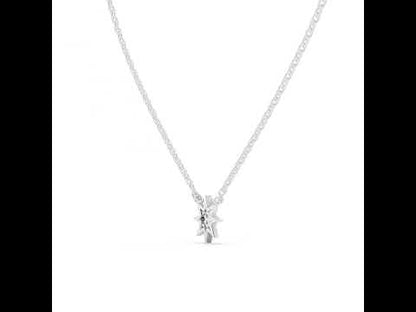 14K Yellow Gold Round Cut Diamond Pendant for Women - Office Wear Jewellery - Pure Carat