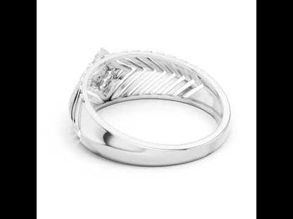 14K Rose Gold Round Lab-Grown Diamond Party Wear Ring for Women | Pure Carat