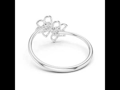 18K Rose Gold Round Lab-Grown Diamond Stud Ring for Women | Anniversary Gift | Pure Carat