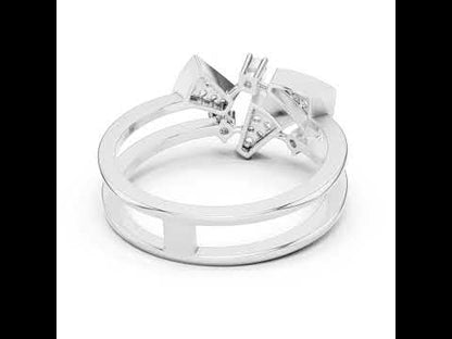 14K White Gold Round Lab-Grown Diamond Stud Ring for Women | Wedding | Pure Carat