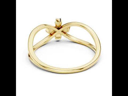 14K Rose Gold Round Lab-Grown Diamond Ring for Women | Everyday Wear | Pure Carat