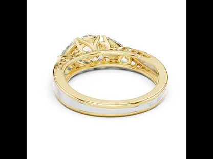 14K Rose Gold Round Lab-Grown Diamond Ring for Women | PureCarat