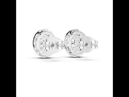 14K Yellow Gold Oval & Round Lab-Grown Diamond Earrings for Women | Bridal Collection | Pure Carat
