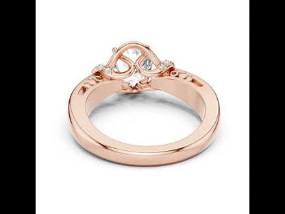 Round Lab-Grown Diamond Anniversary Ring in 18K Yellow Gold – Pure Carat