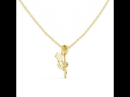 18K White Gold Round Lab-Grown Diamond Pendant for Women | Anniversary Gift | Pure Carat
