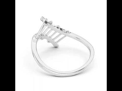 18K Rose Gold Round Lab-Grown Diamond Stud Ring for Women | Office Wear | Pure Carat