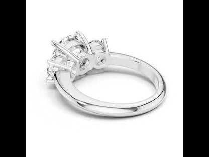 14K Yellow Gold Round Lab-Grown Diamond Ring for Women - Everyday Wear - Pure Carat