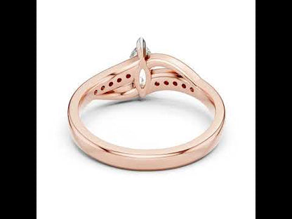 18K White Gold Round Lab-Grown Diamond Solitaire Ring for Women | Wedding Wear | Pure Carat