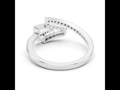 14K Rose Gold Round Lab-Grown Diamond Drop Ring for Women | Everyday Wear | Pure Carat