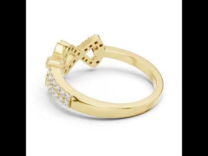 18K Yellow Gold Round Lab-Grown Diamond Solitaire Wedding Ring for Women | Pure Carat