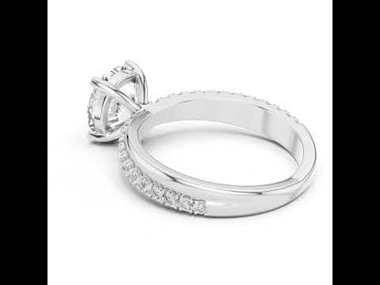 18K Yellow Gold Round Lab-Grown Diamond Ring for Women | Office Wear | Pure Carat