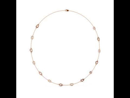 14k Yellow Gold Emerald & Marquise Lab-Grown Diamond Anniversary Necklace | Pure Carat