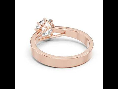 14K Rose Gold Round Lab-Grown Diamond Ring for Women | PureCarat