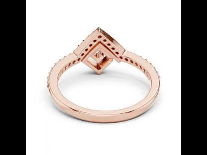 14K Rose Gold Round Lab-Grown Diamond Anniversary Gift Ring for Women | Pure Carat