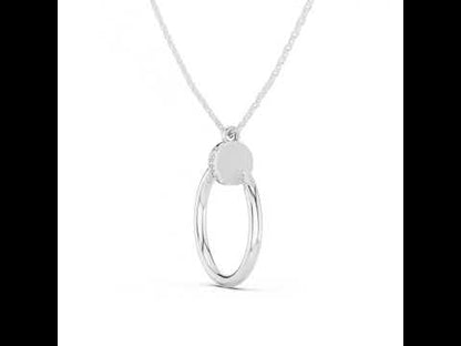 18K Yellow Gold Round Lab-Grown Diamond Pendant for Women | Anniversary Gift | Pure Carat