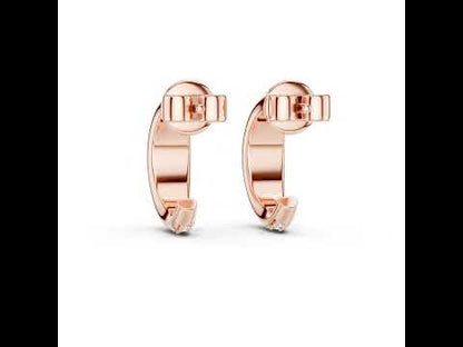Women’s Wedding Earrings in 14K White Gold with Round Lab-Grown Diamonds | Pure Carat