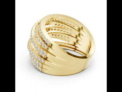 14K Rose Gold Round Lab-Grown Diamond Everyday Wear Ring for Women | Pure Carat