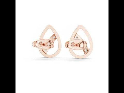 14K White Gold Round Lab-Grown Diamond Everyday Wear Earrings for Women | Pure Carat