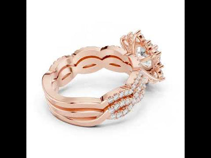 18K Rose Gold Round Lab-Grown Diamond Everyday Wear Ring for Women | Pure Carat