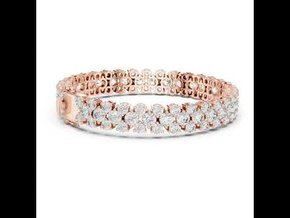 18k White Gold Marquise Lab-Grown Diamond Bridal Bracelet for Women | Pure Carat