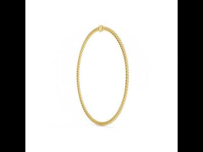 14k Yellow Gold Round Lab-Grown Diamond Office Wear Necklace for Women | Pure Carat