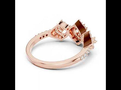 14K Rose Gold Round Lab-Grown Diamond Engagement Ring for Women | Pure Carat