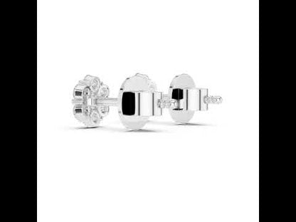 Round Lab-Grown Diamond Drop Earrings in 18K Yellow Gold | PureCarat