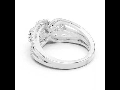 14K White Gold Round Lab-Grown Diamond Bridal Ring for Women | Pure Carat