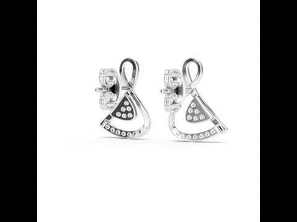 14K Yellow Gold Round Lab-Grown Diamond Earrings for Women | Anniversary Gift | Pure Carat