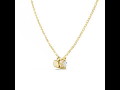 18K Rose Gold Round Lab-Grown Diamond Pendant for Women | Anniversary Gift | Pure Carat