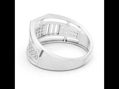 18K White Gold Round Lab-Grown Diamond Anniversary Gift Ring for Women | Pure Carat