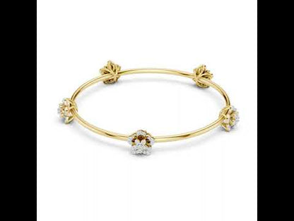 18K White Gold Round Lab-Grown Diamond Bracelet for Women | Office Wear | Pure Carat