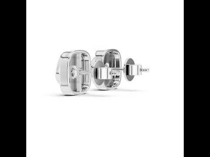 14K White Gold Round Lab-Grown Diamond Earrings for Women | PureCarat
