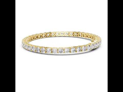 14k Yellow Gold Heart/Emerald/Oval/Pear Lab-Grown Diamond Party Wear Bracelet | Pure Carat