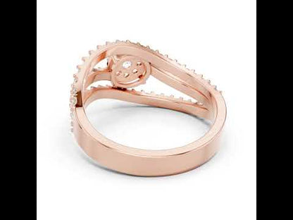 18K Yellow Gold Round Lab-Grown Diamond Ring for Women | Office Wear | Pure Carat