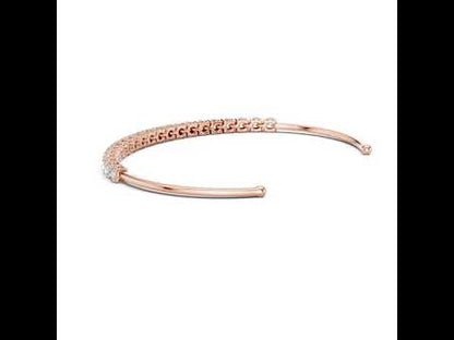 14K White Gold Round Lab-Grown Diamond Bridal Bracelet - Pure Carat