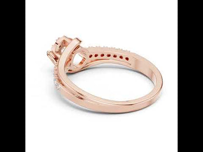 18K White Gold Round Lab-Grown Diamond Anniversary Gift Ring for Women | Pure Carat