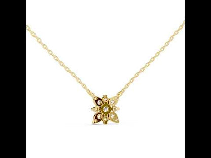 18K Yellow Gold Round Lab-Grown Diamond Pendant for Women | Anniversary Gift | Pure Carat