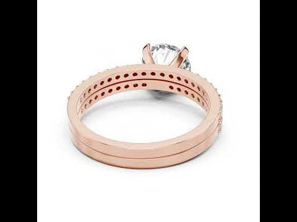 14K White Gold Round Lab-Grown Diamond Drop Ring for Women – Anniversary Gift - Pure Carat