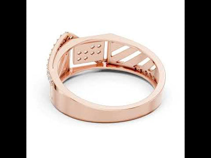 18K Yellow Gold Round Lab-Grown Diamond Everyday Wear Drop Ring for Women | Pure Carat