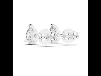 18K Rose Gold Pear Lab-Grown Diamond Earrings for Women | Engagement Wear | Pure Carat