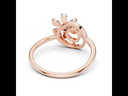 14K Yellow Gold Round Lab-Grown Diamond Engagement Ring for Women | Pure Carat