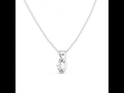 18K Yellow Gold Oval Lab-Grown Diamond Pendant for Women | Party Wear | Pure Carat