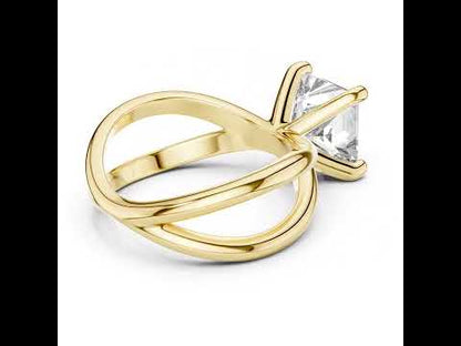 14K Rose Gold Princess Lab-Grown Diamond Ring for Women - Party Wear - Pure Carat