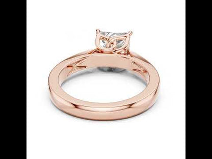 Princess Cut Lab-Grown Diamond Bridal Ring in 14K Yellow Gold - Pure Carat
